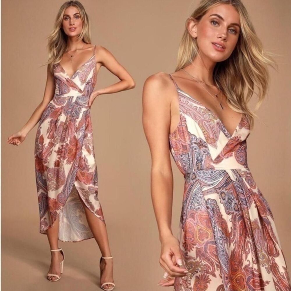 Lulus Women's Multi Colored Paisley Dress